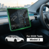 Central navigation screen protector tempered glass film for Tesla Model 3 electric car dashboard