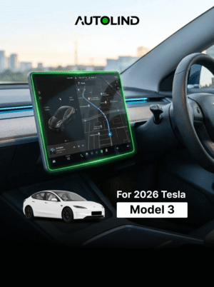 Central navigation screen protector tempered glass film for Tesla Model 3 electric car dashboard