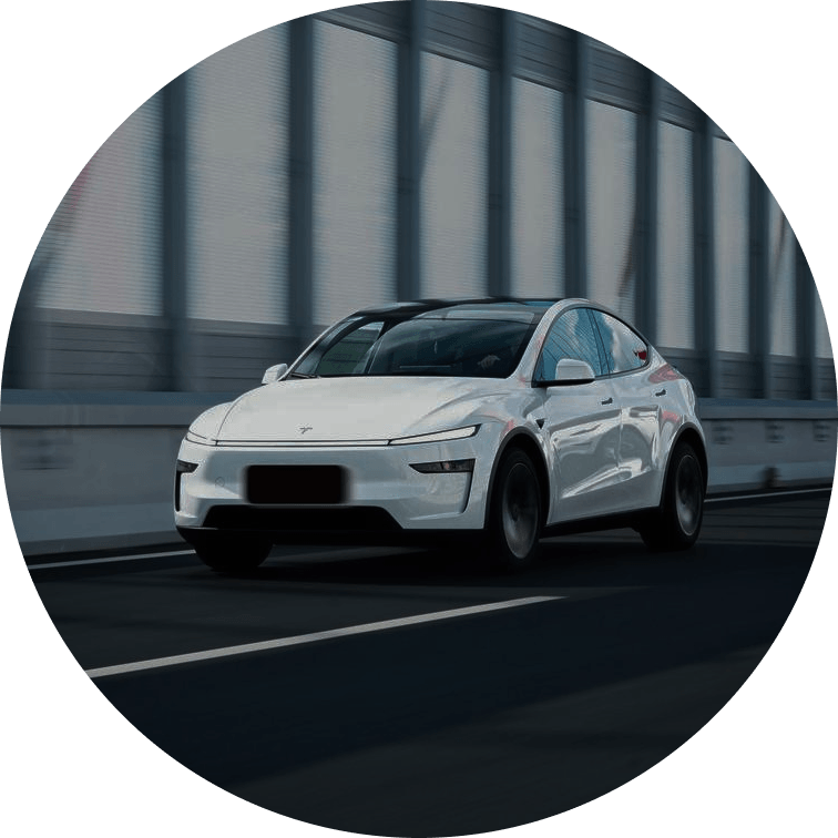 Customer avatar of Frank, a verified Tesla Model Y owner, giving a testimonial.