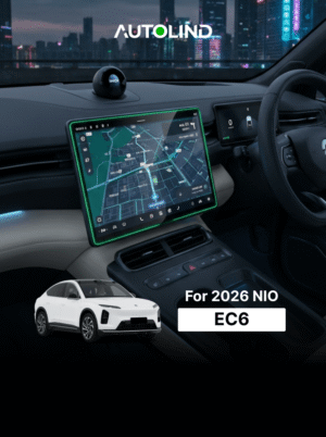 Central navigation screen protector tempered glass film for NIO EC6 electric car dashboard