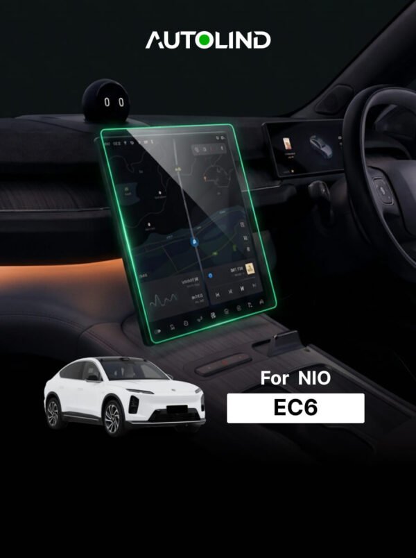 Central navigation screen protector tempered glass film for NIO EC6 electric car dashboard