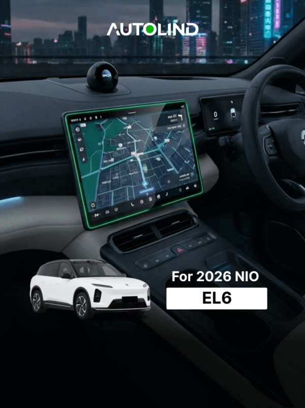 Central navigation screen protector tempered glass film for NIO EL6 electric car dashboard
