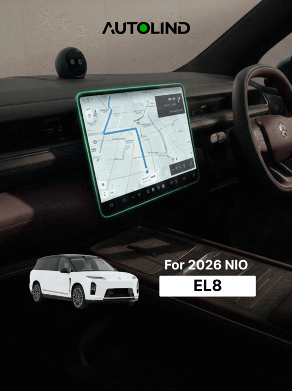 Central navigation screen protector tempered glass film for NIO EL8 electric car dashboard