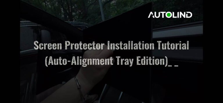 Autolind car screen protector installation tutorial with our custom auto-alignment tray